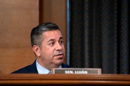 WASHINGTON, DC - JULY 20: Senator Ben Ray Luján (D-NM) speaks at a Senate Health, Education, Labor, and Pensions Committee hearing at the Dirksen Senate Office Building on July 20, 2021 in Washington, DC. The committee will hear testimony about the Biden administration's ongoing plans to deal with the COVID-19 pandemic and Delta variant.